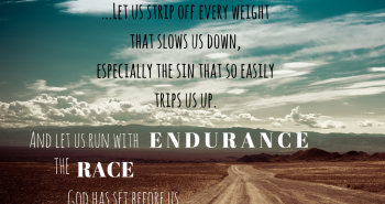 How to run hard for the Lord