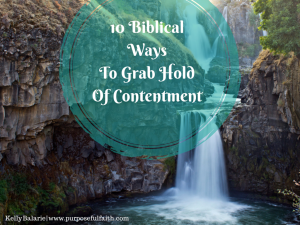 Grab hold of contentment