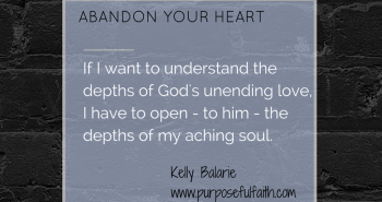 Abandon your heart to Jesus