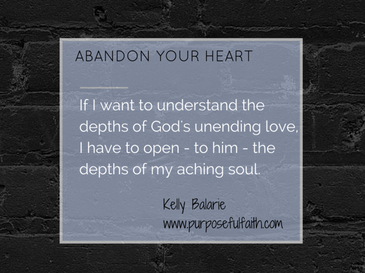 Abandon your heart to Jesus