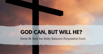 God Can, But Will He quote by Katie M. Reid for Kelly Balarie's Purposeful Faith blog